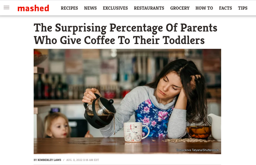 Health concerns of toddlers drinking coffee? A scientific analysis and advice on children’s caffeine intake