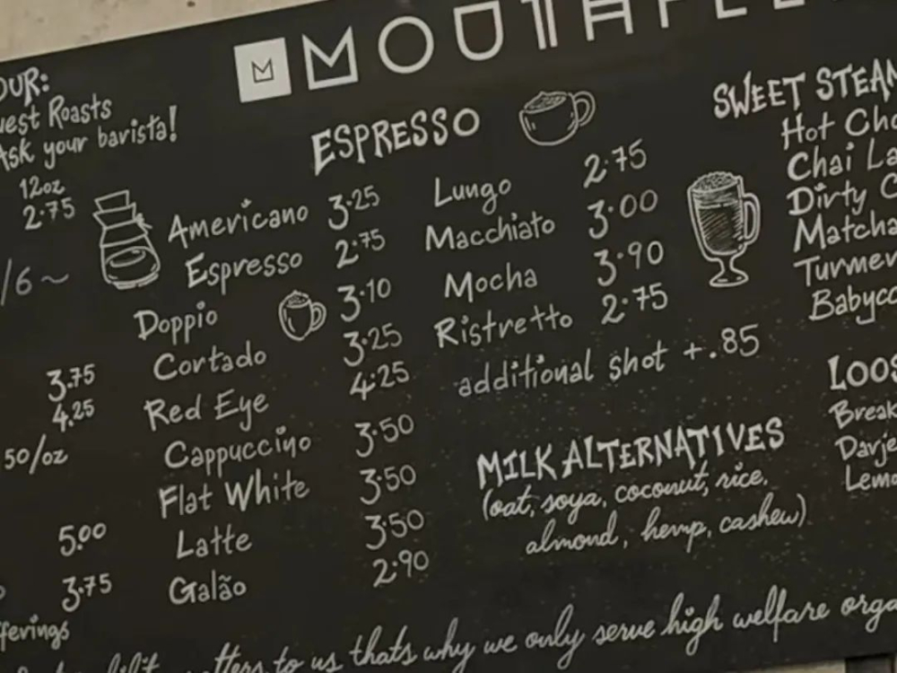 Is ordering coffee getting complicated? Analyzing menu design and the challenges for beginners
