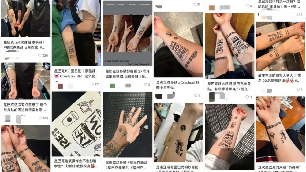 Starbucks launches new drink with tattoo sticker promo; heated debate: fun creativity or student enticement?