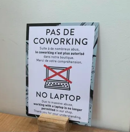 The trend of banning laptops in European cafés: How long-term seat occupancy affects business operations and customer experience?