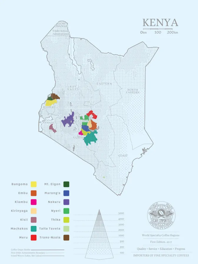 A Comprehensive Guide to Kenya’s Coffee Growing Regions: The Flavor Secrets at the Foot of the Western Mount Elgon Volcano