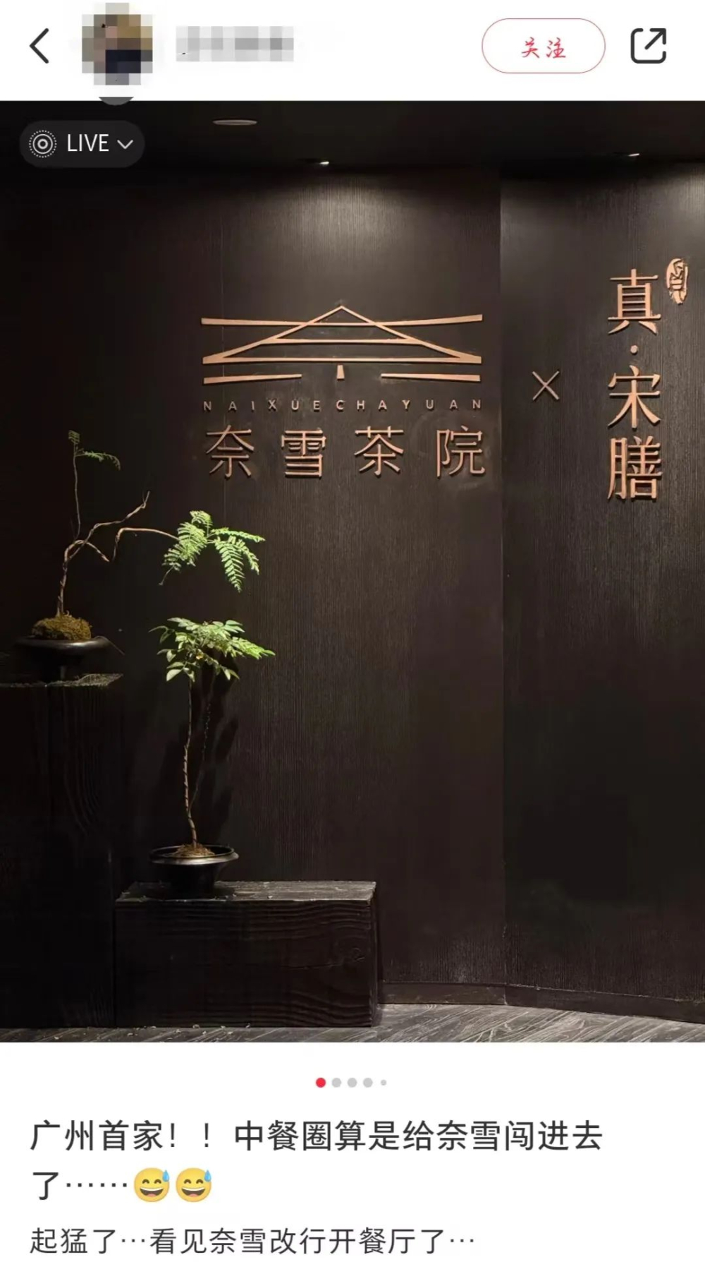 Nayuki Tea Court's first Guangzhou store experiments with Cantonese fusion cuisine, a cross-sector venture testing market acceptance