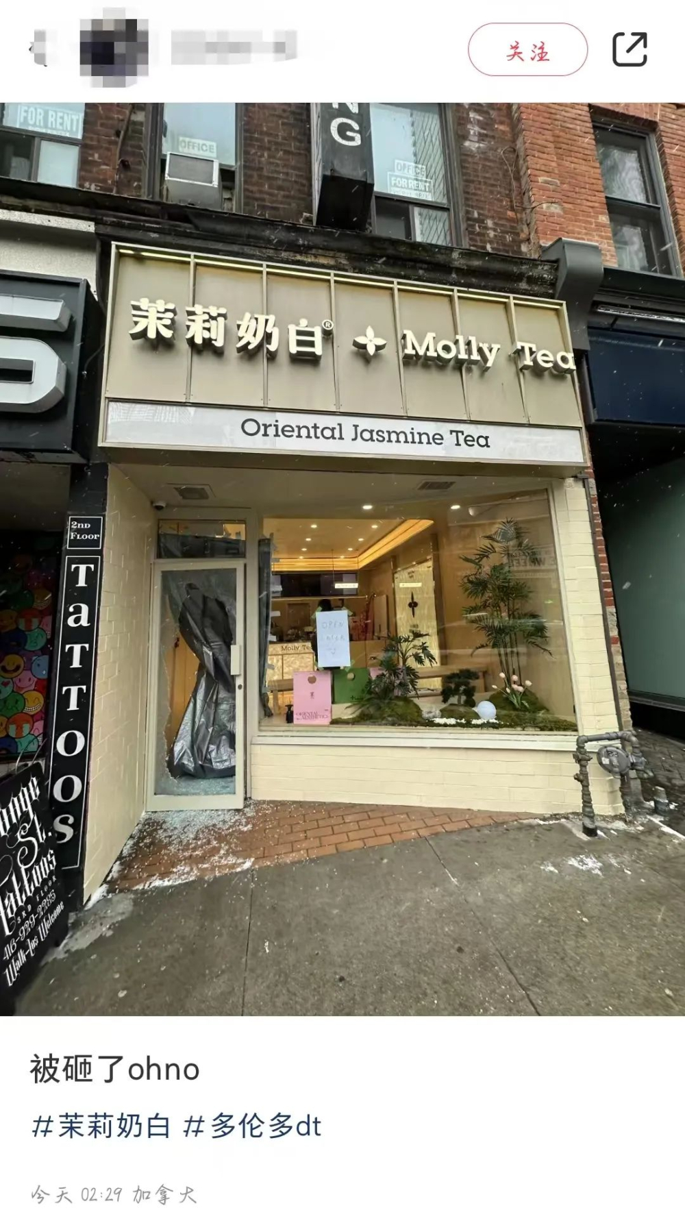 Analysis of the Attack on Toronto’s First Jasmine Milk Tea Store: Speculations on Competition and the Homeless Factor