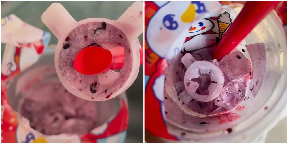 Ice cream machine parts found in Mixue Ice Cream & Tea drinks！Employee kneels to beg for return of key piping tip