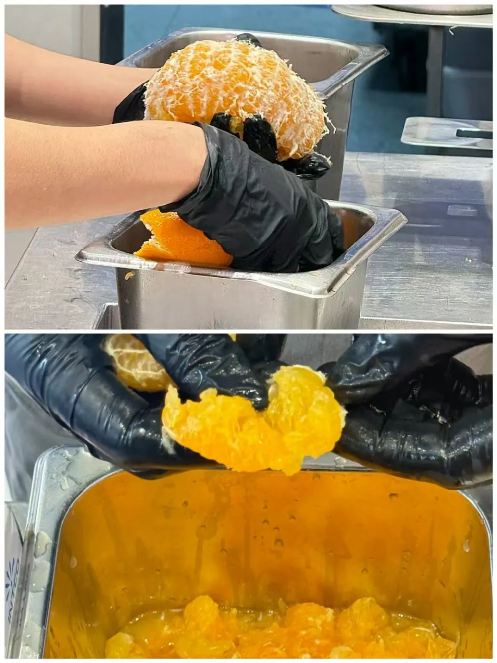 The pagoda orange beverage from ChaBaidao has returned, with its elaborate preparation process causing work pressure among staff
