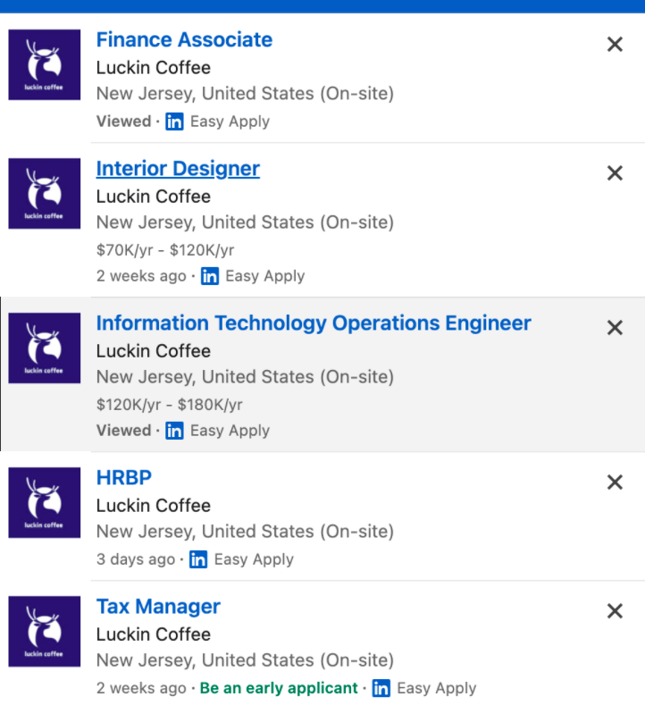Luckin Coffee expanding into North America? New Jersey job postings reveal expansion signals