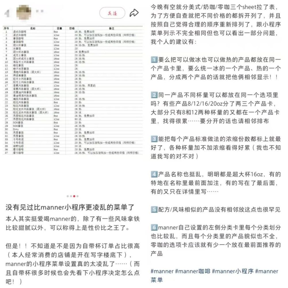 Is the Manner Coffee mini-program ordering system a mess? Analysis of user complaints about menu design and pain points in usage