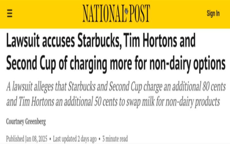Starbucks and other Canadian coffee shops accused of charging extra for plant-based milk — how consumers can avoid hidden costs