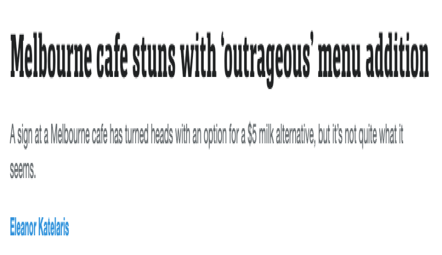 Breast Milk Option Surfaces at Melbourne Café – The Truth Behind the $5 Price Tag and Global Cases