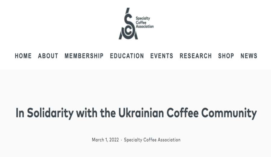 SCA Suspends Russian Competition Eligibility; Warsaw Expo Ticket Proceeds Fully Support Ukraine’s Coffee Industry