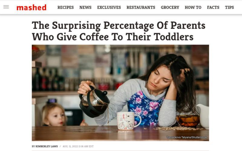 Health concerns of toddlers drinking coffee? Scientific analysis and recommendations on children’s caffeine intake