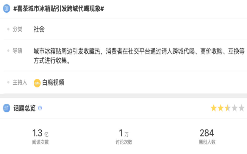 Heytea’s city-limited fridge magnets resell for up to 100 yuan each—officials introduce new points-redemption system!