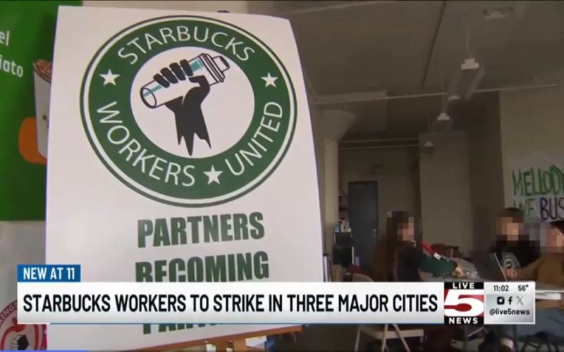 Starbucks labor talks break down: Baristas in Los Angeles and two other cities to strike in protest