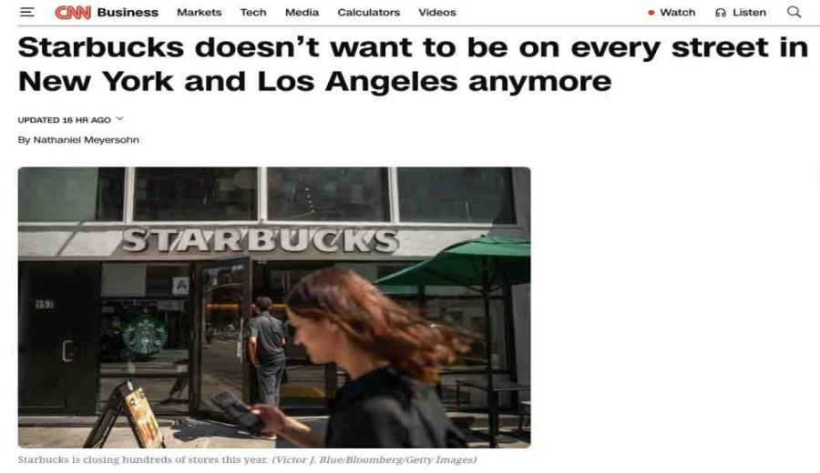 Starbucks in the US pivots strategy: Closes 400 stores, enhances suburban experience, and competes with Luckin