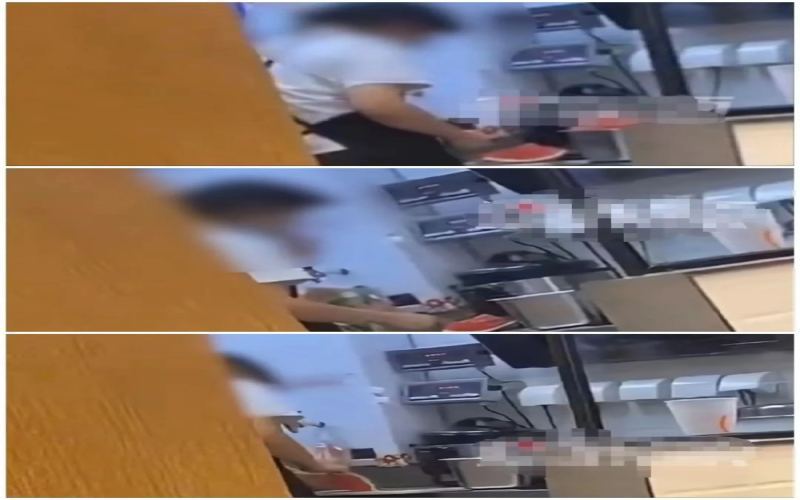 CoCo tea staff caught eating watermelon while cutting it sparks hygiene controversy; essential back-of-house operation standards