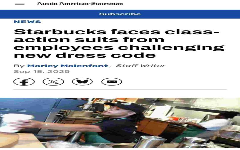 Starbucks’ New Dress Code Sparks Labor Dispute: Record of Employee Collective Lawsuit and Strike