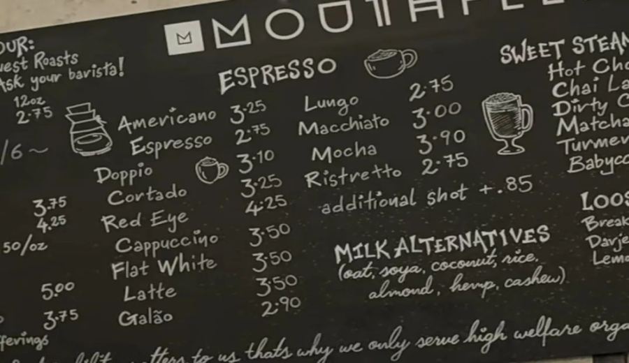 Is ordering coffee getting more complicated? Analyzing menu design and the challenges for beginners