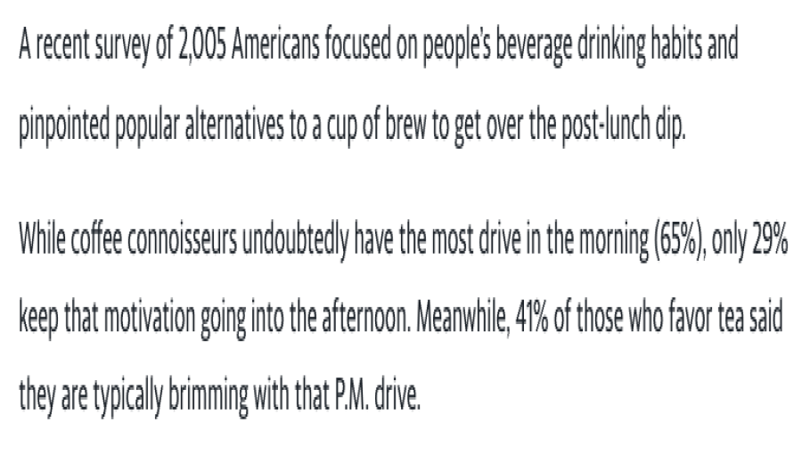 Comparison of the Energizing Effects of Coffee and Tea: The Science and Optimal Timing for Morning Coffee and Afternoon Tea