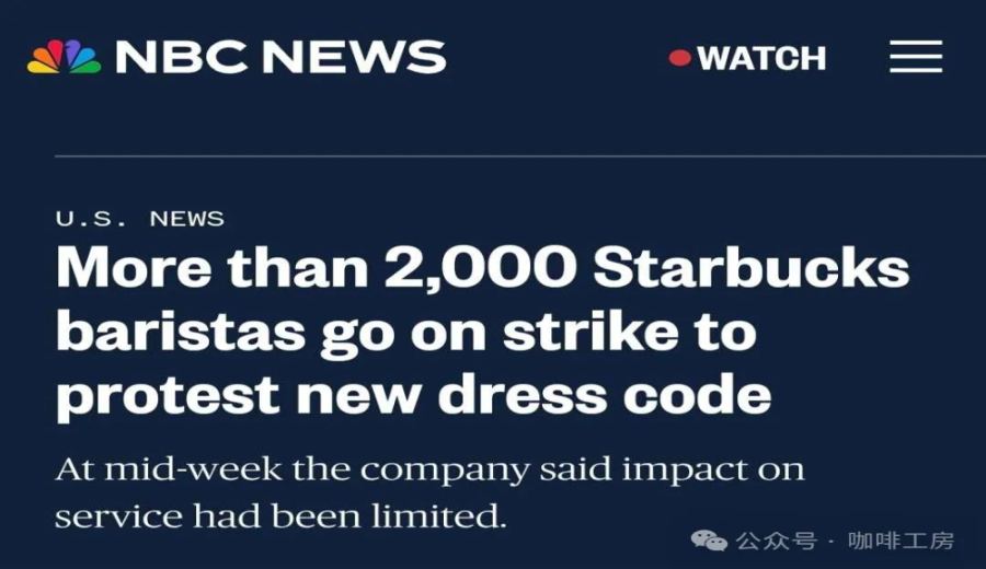 2,000 Starbucks baristas strike in protest against new uniform policy sparking labor dispute