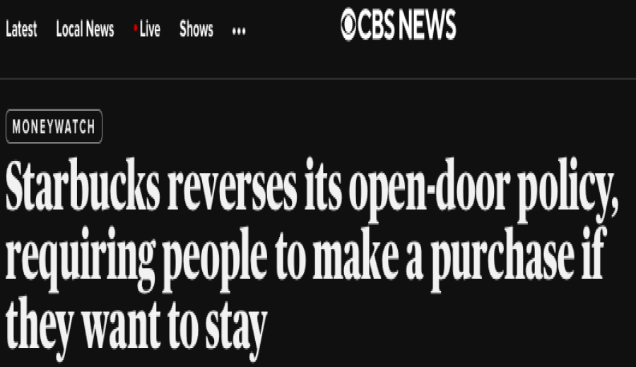 Starbucks Implements New Store Policies in North America: No Loitering Without Purchase; Current Situation at Chinese Stores