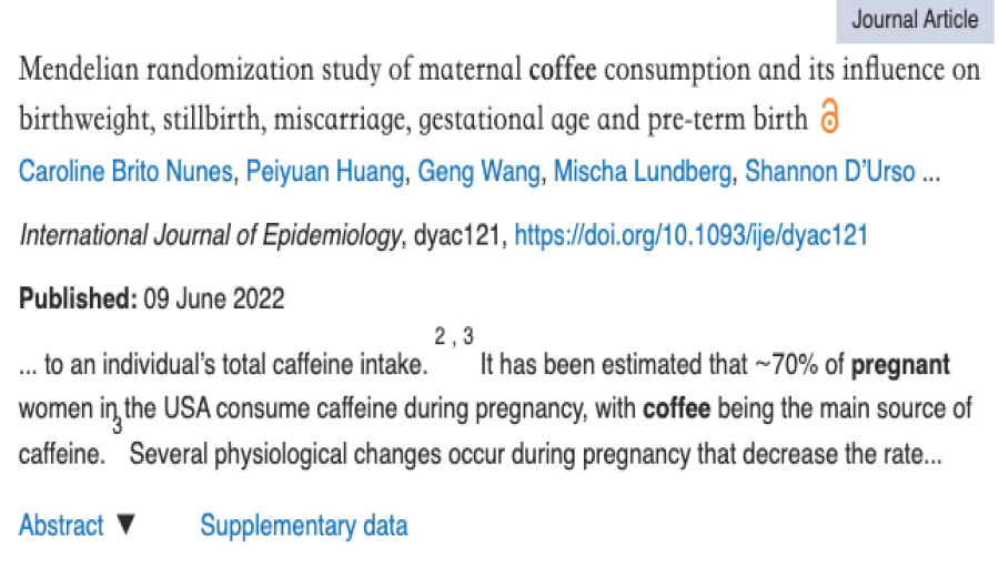 Is it safe to drink coffee during pregnancy? Genetic research analyzes caffeine intake limits and risks