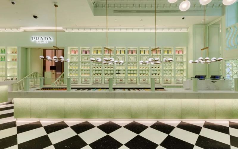 Prada Café Debuts: A Complete Breakdown of Its Mint Green Design & All-Day Dining Experience