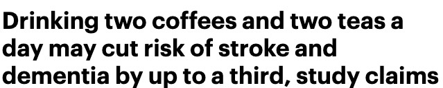 Does coffee with tea reduce dementia risk? Tianjin study reveals 4 to 6 cups daily is ideal