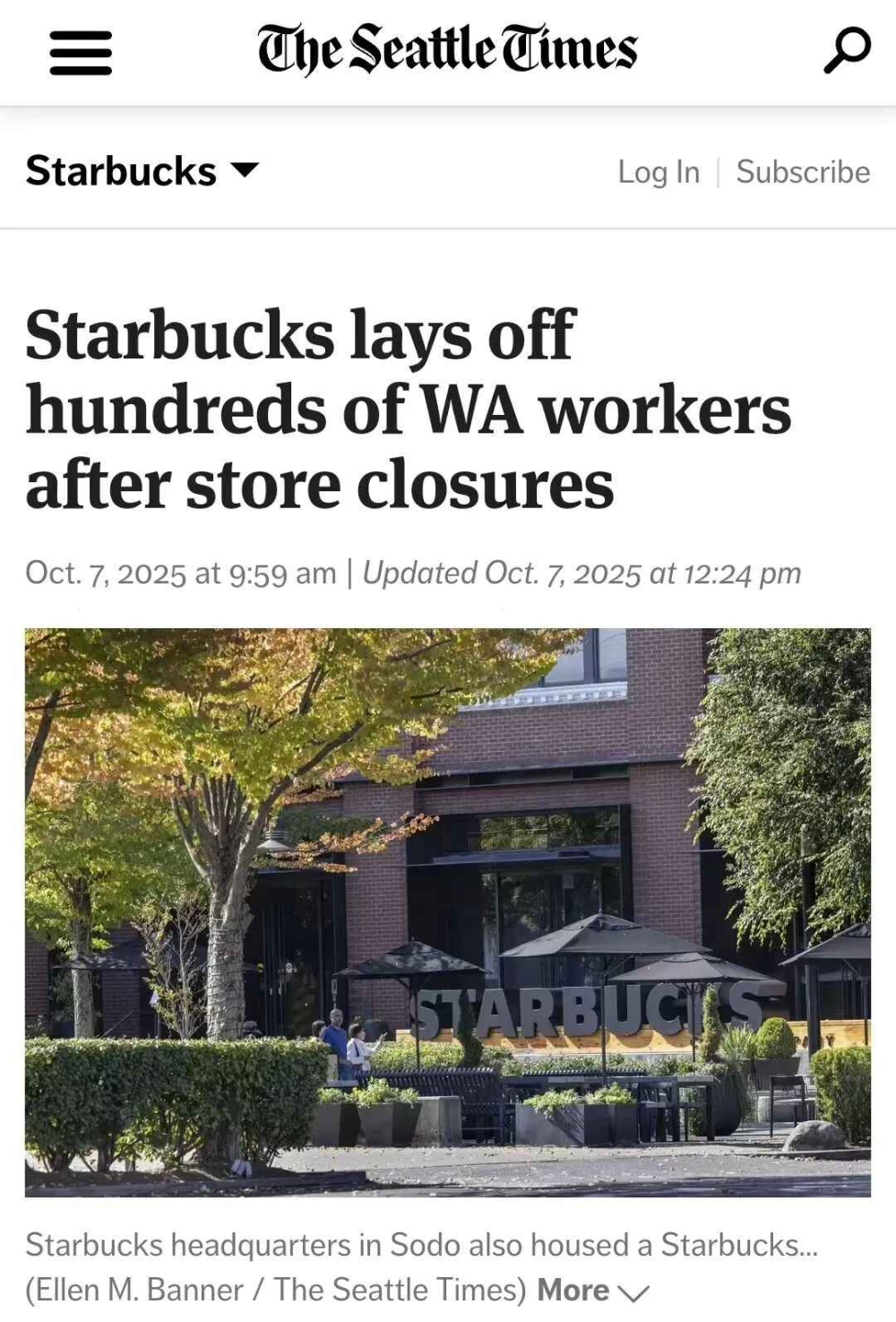 Starbucks' $10 Billion Restructuring and Layoff Storm: A Record of the Seattle Headquarters Union Protest and the Truth Behind Store Closures